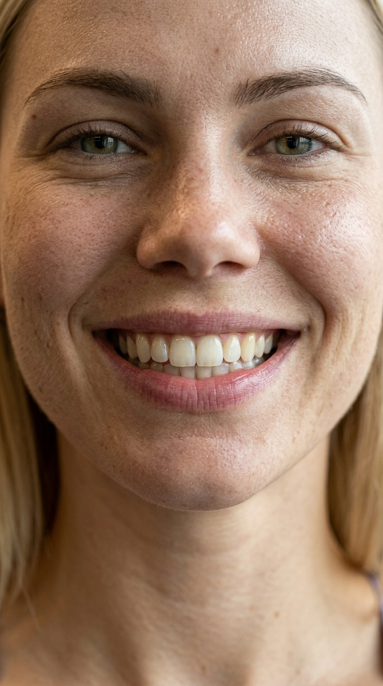 Zoom no sorriso